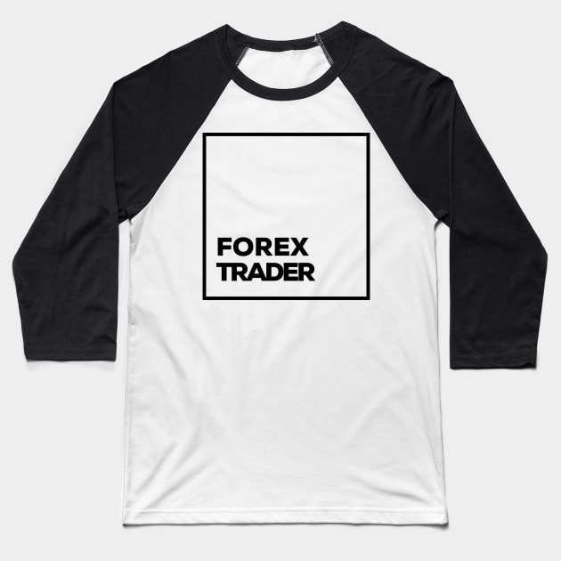 Forex trader Square Box Baseball T-Shirt by NikiRaak Designs